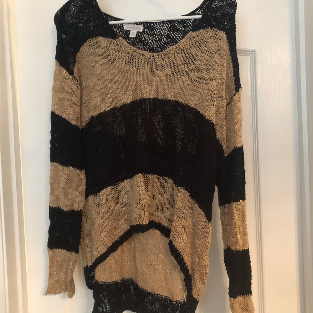 Charming Charlie Striped Lightweight Sweater